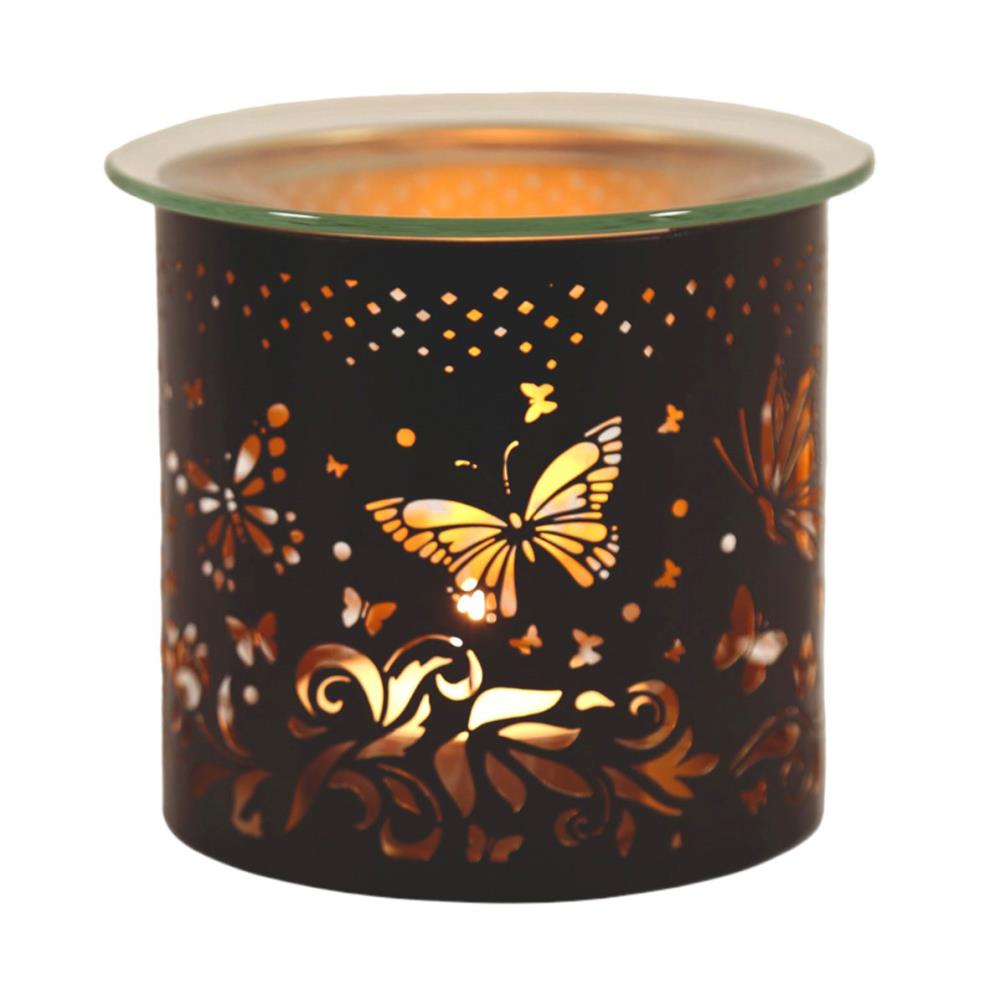 Aroma Black & Gold Butterfly Jar Sleeve & Wax Melt Warmer £6.29